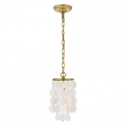 Elegant Selene 1 Light Pendant - Brass, L 6" (LD5050D6BR)