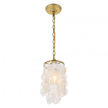 Elegant Selene 1 Light Pendant - Brass, L 6" (LD5050D6BR)