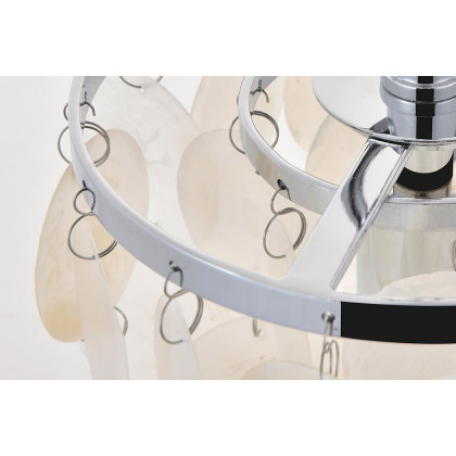 Elegant Selene 1 Light Pendant - Chrome, L 6" (LD5050D6C)