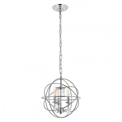 Elegant Wallace 3 Light Pendant - Chrome, L 12" (LD5055D12C)