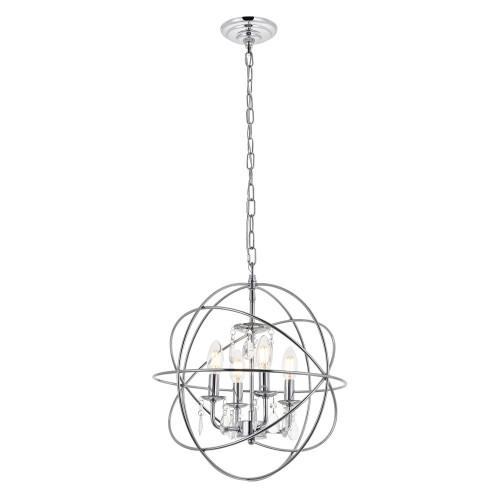 Elegant Wallace 3 Light Pendant - Chrome, L 16" (LD5055D16C)