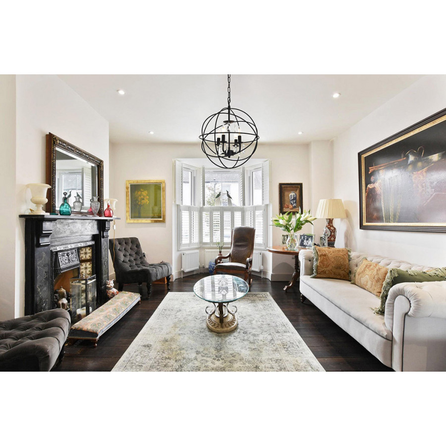 Elegant Wallace 3 Light Pendant - Matte Black, L 16" (LD5055D16MB)