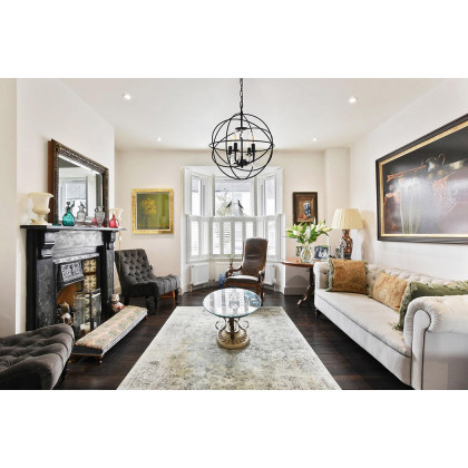 Elegant Wallace 3 Light Pendant - Matte Black, L 16" (LD5055D16MB)