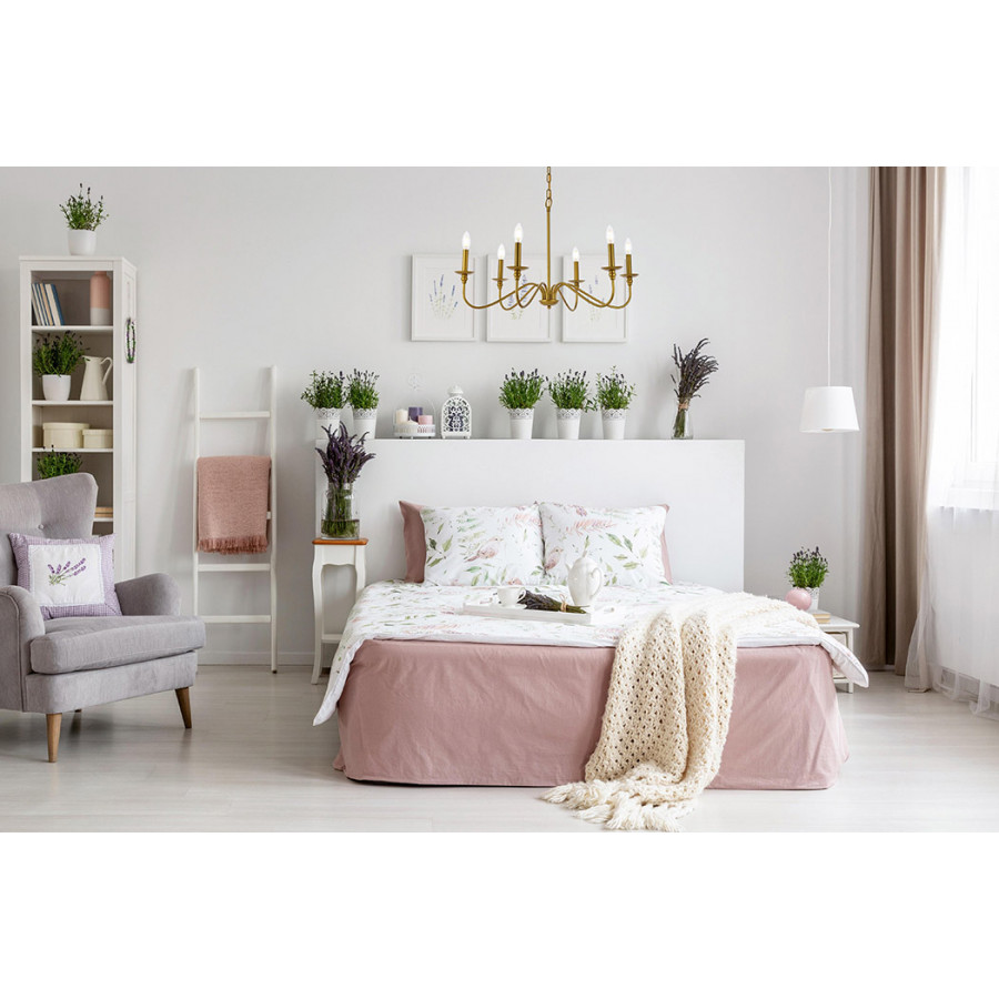 Elegant Rohan Chandelier - Brass, L 30" (LD5056D30BR)