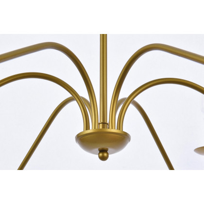 Elegant Rohan Chandelier - Brass, L 42" (LD5056D42BR)