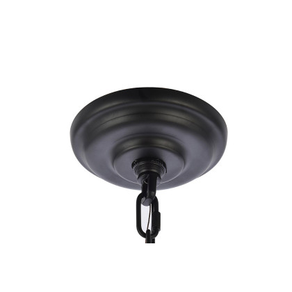 Elegant Rohan Chandelier - Brass/Black, L 48" (LD5056D48BRB)
