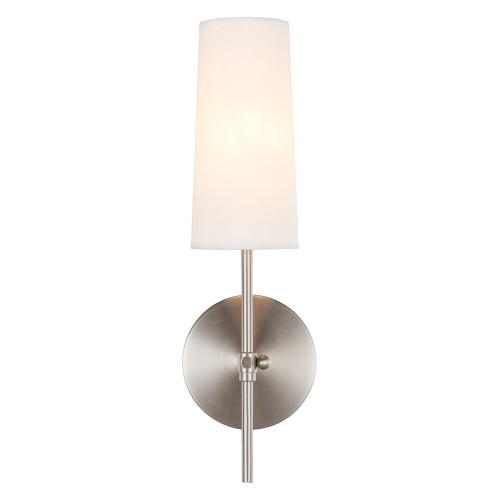 Elegant Mel 1 Light Wall Sconce - Burnished Nickel, L 4.75" (LD6004W5BN)