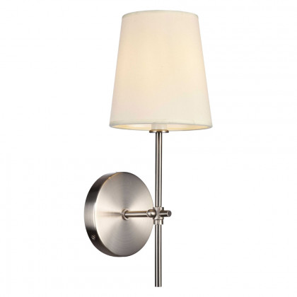 Elegant Mel 1 Light Wall Sconce - Burnished Nickel, L 5.5" (LD6004W6BN)