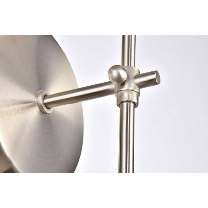 Elegant Mel 1 Light Wall Sconce - Burnished Nickel, L 5.5" (LD6004W6BN)