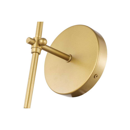 Elegant Mel 1 Light Wall Sconce - Brass, L 5.5" (LD6004W6BR)