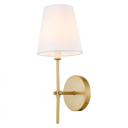 Elegant Mel 1 Light Wall Sconce - Brass, L 5.5" (LD6004W6BR)