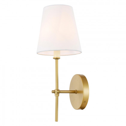 Elegant Mel 1 Light Wall Sconce - Brass, L 5.5" (LD6004W6BR)