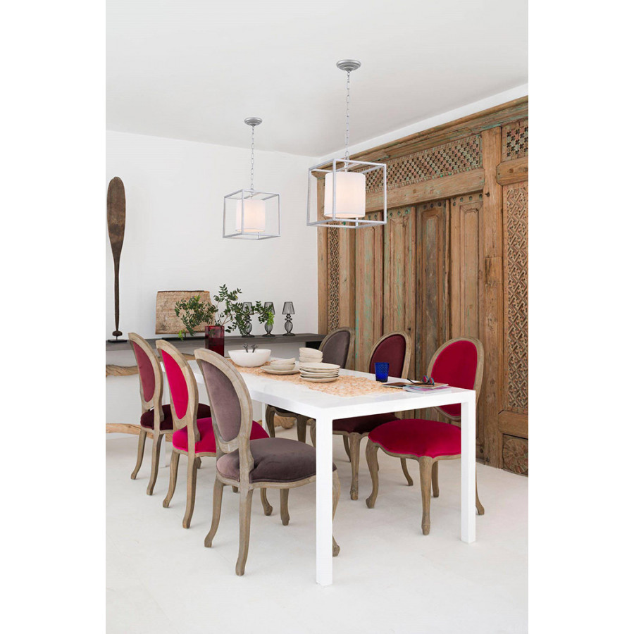 Elegant Pendant Light - Silver, L 12" (LD6005D12S)