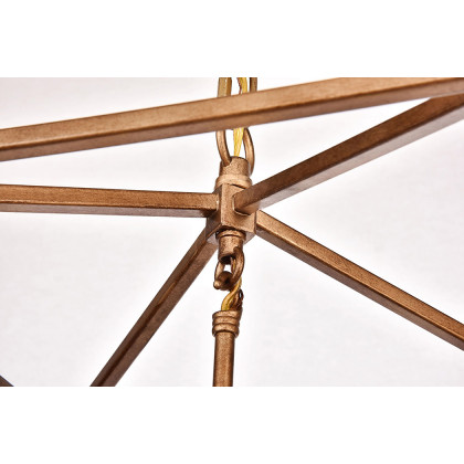 Elegant Maddox 1-Light Pendant - Gold, L 12.5" (LD6008D12G)