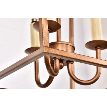 Elegant Maddox 1-Light Pendant - Gold, L 12.5" (LD6008D12G)