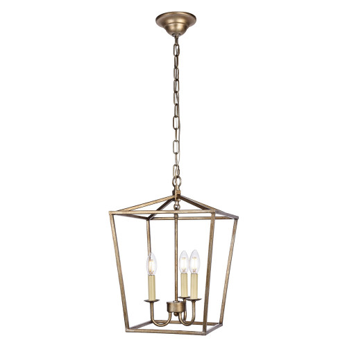 Elegant Maddox 1-Light Pendant - Silver, L 12.5" (LD6008D12S)