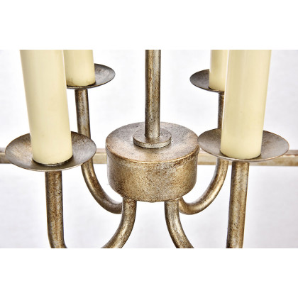 Elegant Maddox 1-Light Pendant - Silver, L 17" (LD6008D17S)