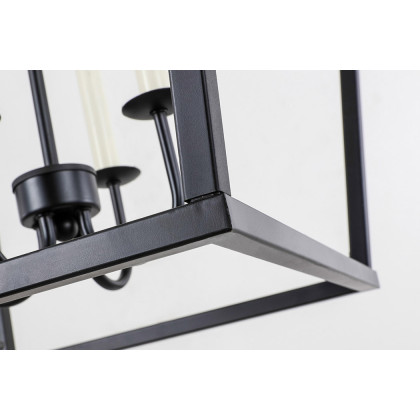 Elegant Maddox 1-Light Pendant - Black, L 20" (LD6008D20BK)