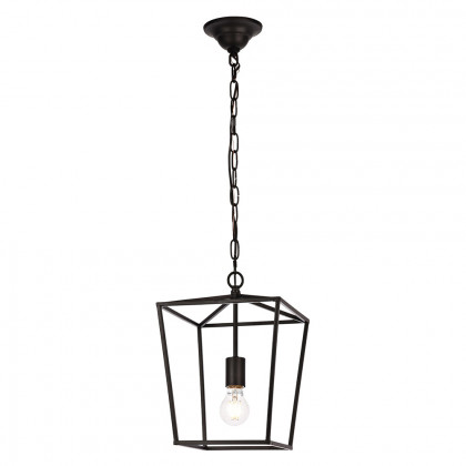 Elegant Maddox 1-Light Pendant - Black, L 9" (LD6008D9BK)