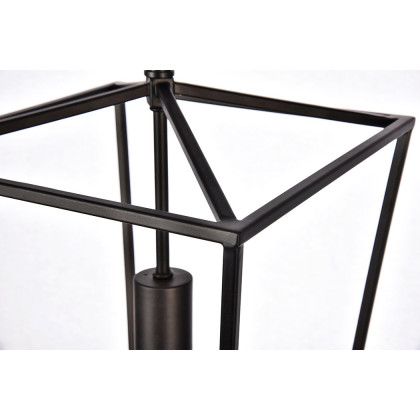 Elegant Maddox 1-Light Pendant - Black, L 9" (LD6008D9BK)