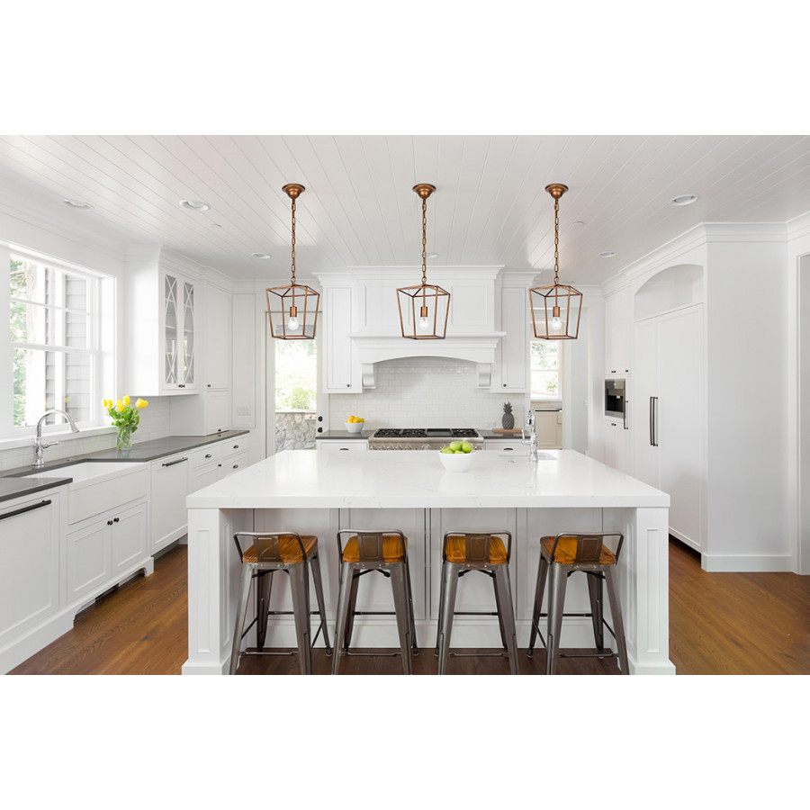 Elegant Maddox 1-Light Pendant - Gold, L 9" (LD6008D9G)