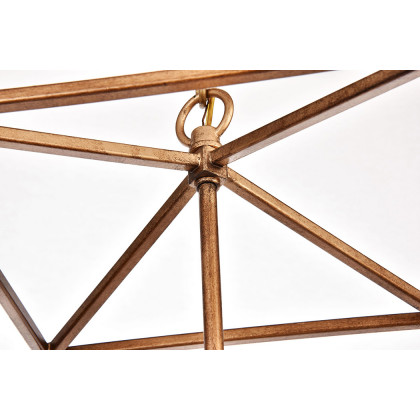 Elegant Maddox 1-Light Pendant - Gold, L 9" (LD6008D9G)