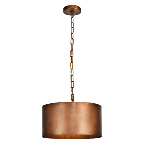 Elegant Miro 1-Light Pendant - Brass, L 15" (LD6015D15BR)