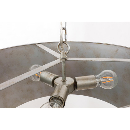 Elegant Miro 1-Light Pendant - Silver, L 20" (LD6015D20S)