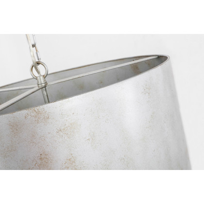 Elegant Miro 1-Light Pendant - Silver, L 20" (LD6015D20S)