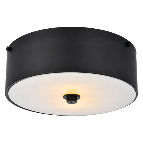 Elegant Flush Mount Light - Flat Black (LD6024)