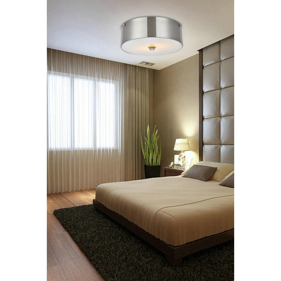 Elegant Flush Mount Light - Burnished Nickel (LD6025)