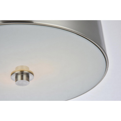 Elegant Flush Mount Light - Burnished Nickel (LD6025)