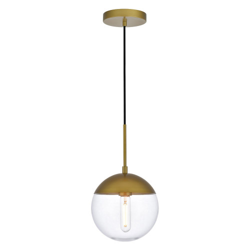 Elegant Pendant Light - Brass, L 8" (LD6031BR)