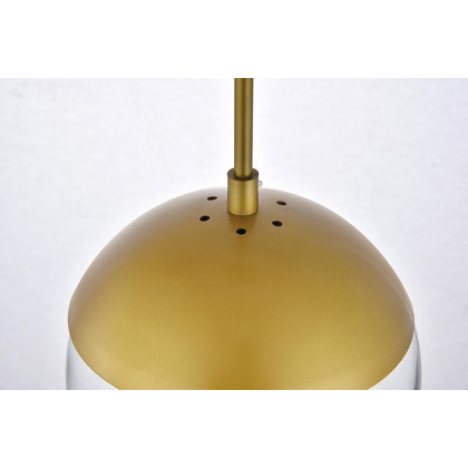 Elegant Pendant Light - Brass, L 8" (LD6031BR)
