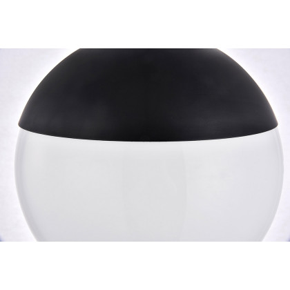 Elegant Pendant Light - Black/Glass Matte, L 10" (LD6032BK)