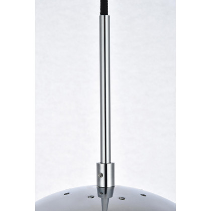 Elegant Pendant Light - Chrome/Glass Matte, L 10" (LD6034C)
