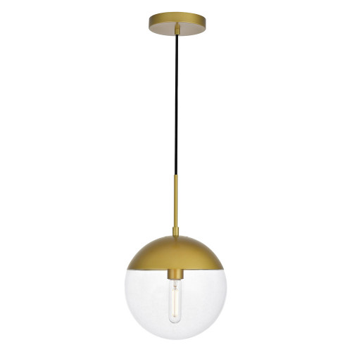 Elegant Pendant Light - Brass, L 10" (LD6037BR)