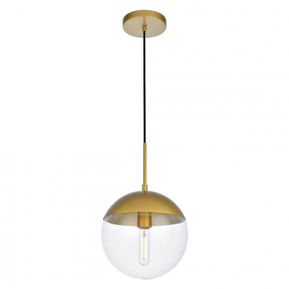 Elegant Pendant Light - Brass, L 10" (LD6037BR)