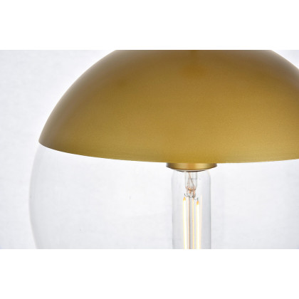 Elegant Pendant Light - Brass, L 10" (LD6037BR)