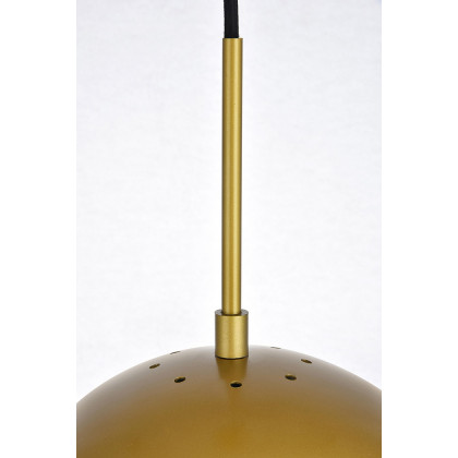 Elegant Pendant Light - Brass, L 10" (LD6037BR)