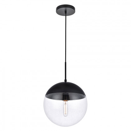 Elegant Pendant Light - Black, L 12" (LD6039BK)