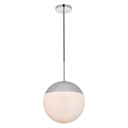 Elegant Pendant Light - Chrome/Glass Matte, L 12" (LD6040C)