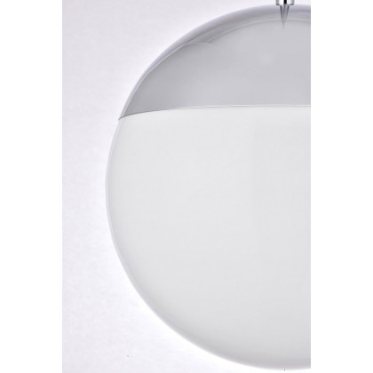 Elegant Pendant Light - Chrome/Glass Matte, L 12" (LD6040C)