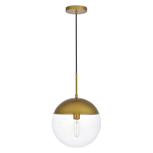 Elegant Pendant Light - Brass, L 12" (LD6043BR)
