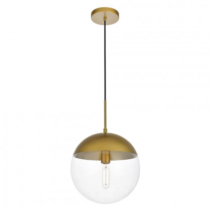 Elegant Pendant Light - Brass, L 12" (LD6043BR)