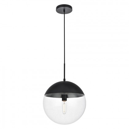Elegant Pendant Light - Black, L 14" (LD6045BK)
