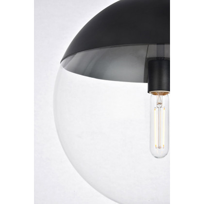 Elegant Pendant Light - Black, L 14" (LD6045BK)