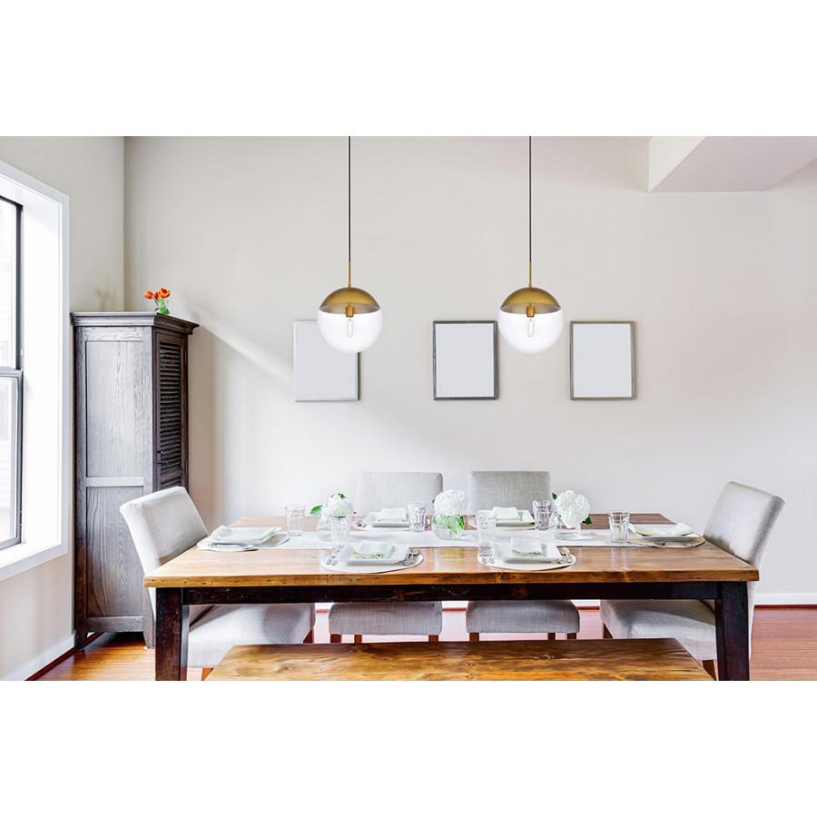 Elegant Pendant Light - Brass, L 14" (LD6049BR)