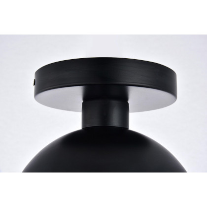 Elegant Flush Mount Light - Black, L 8" (LD6051BK)