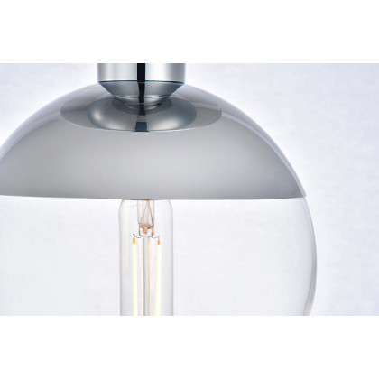 Elegant Flush Mount Light - Chrome, L 8" (LD6053C)